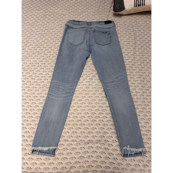 Express Jeans Womens Size 8 Mid Rise Light Wash Skinny Ankle Stretch Jeans - Picture 9 of 9